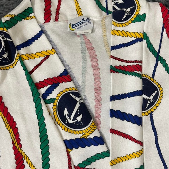 Nautical Print Cardigan - Picture 7 of 8